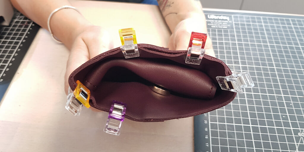 DIY pochette en cuir