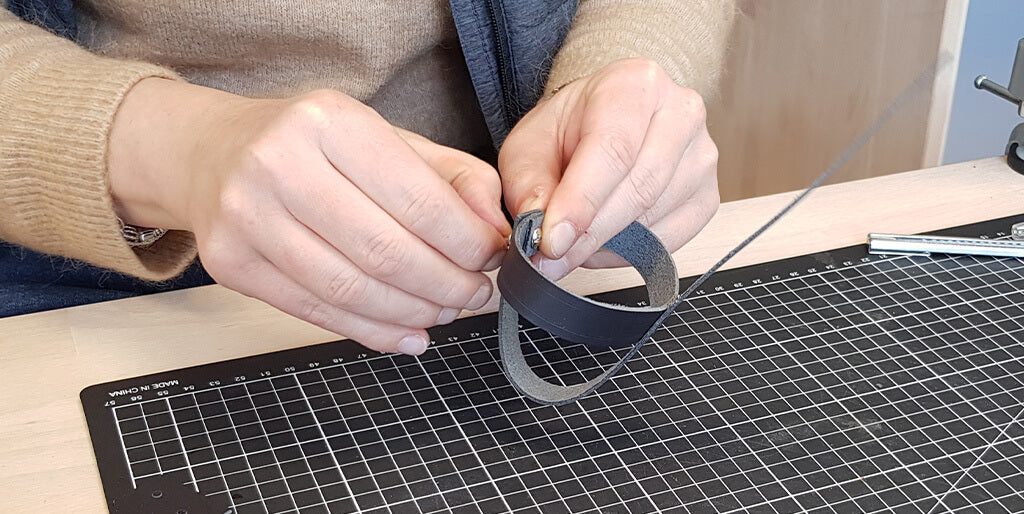 DIY sous-verres en cuir