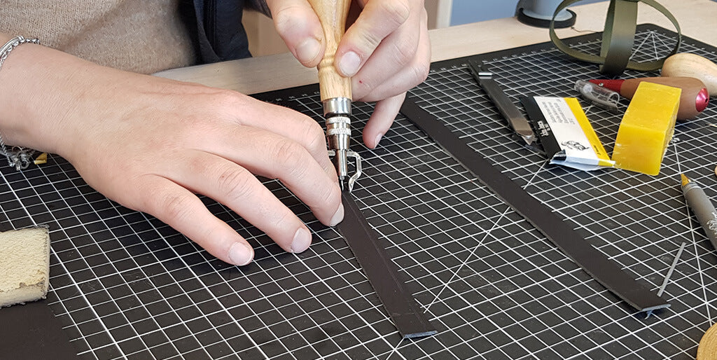 DIY sous-verres en cuir