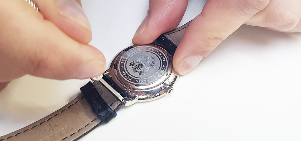 cadrant de montre en cuir