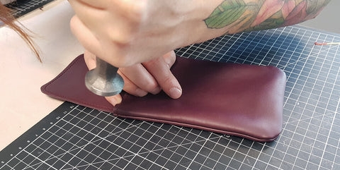 DIY pochette en cuir