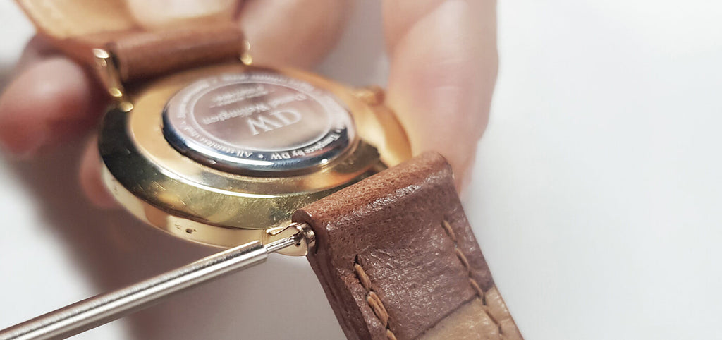 réglage de montre en cuir