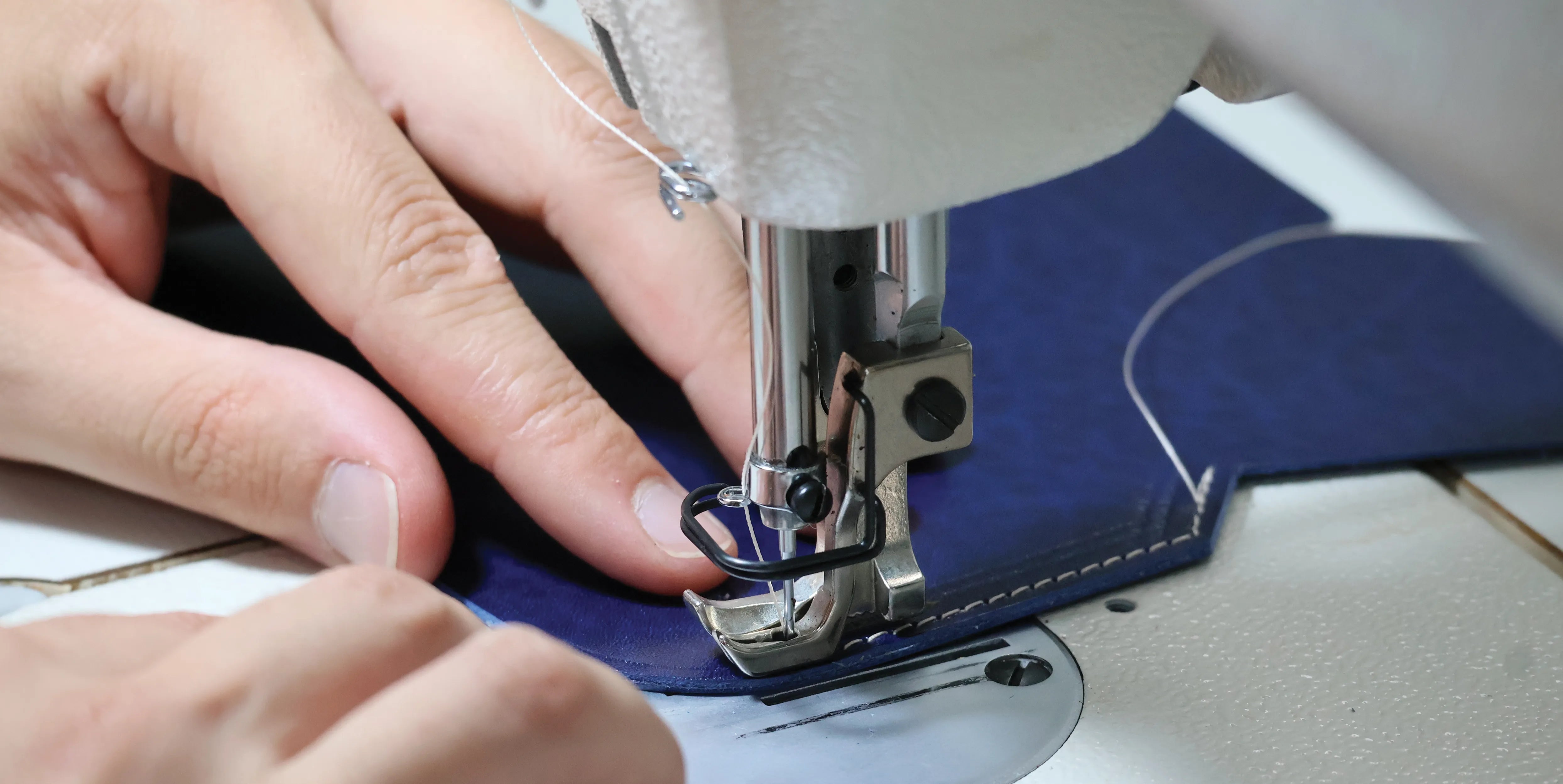 Machine stitching