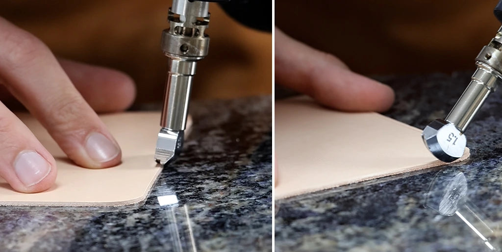 faire un filet à chaud ou à froid sur le cuir