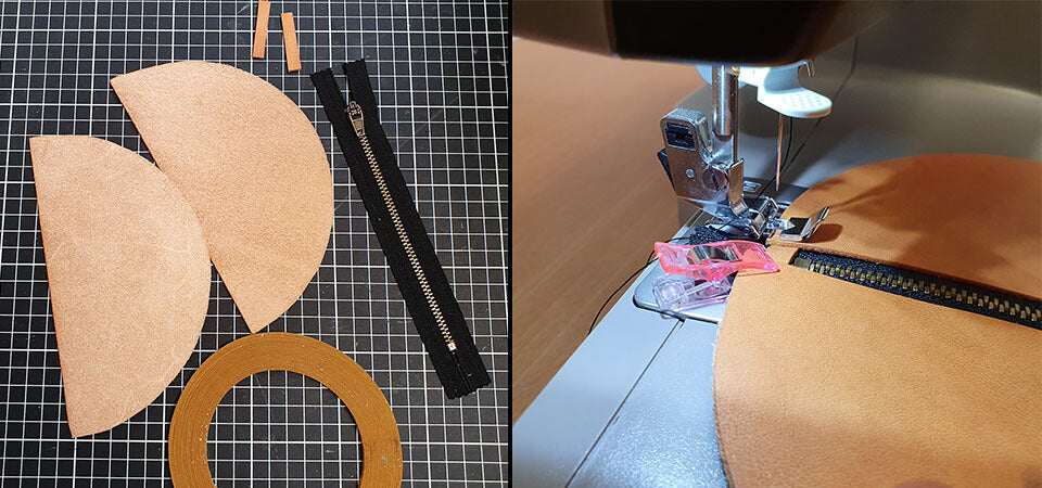 Anleitung für einen Halbmondbeutel