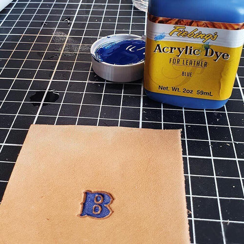 dyeing and embossing of leather