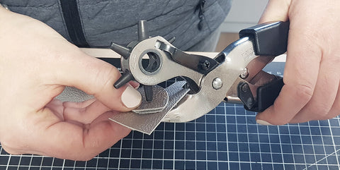 DIY leather key ring