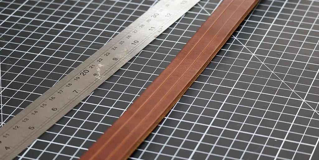 tracer fenêtre pour l'insert cuir saumon