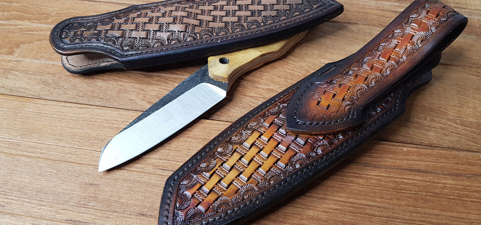 étui couteau cuir