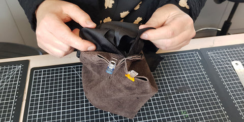 DIY Kulturbeutel aus Leder