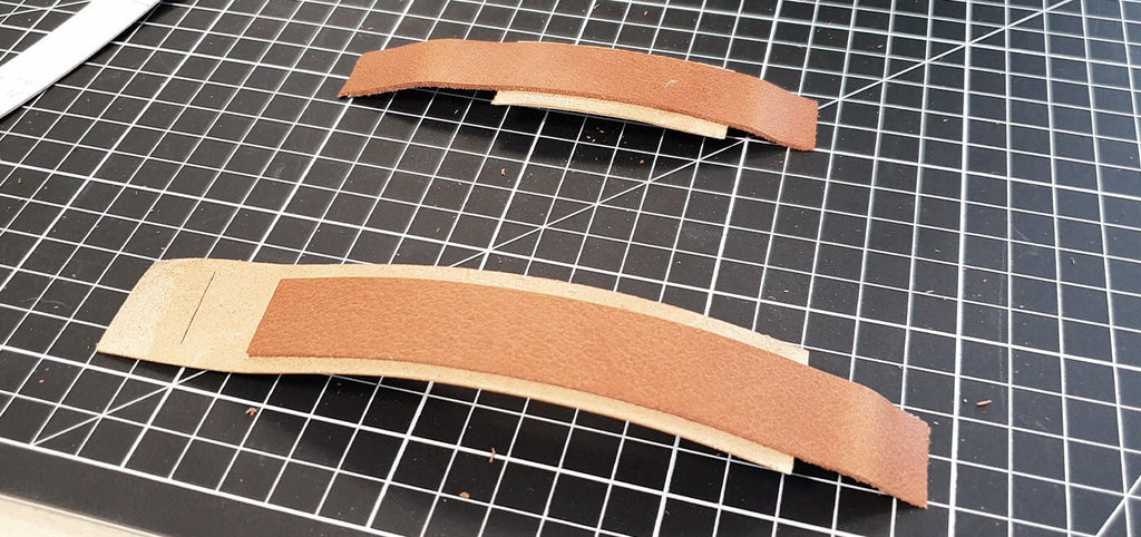 collage du brin de doublure