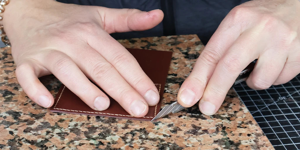 tuto portefeuille en cuir