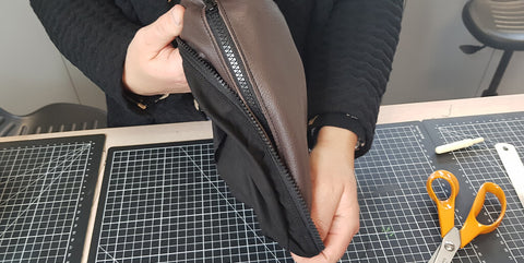 DIY Kulturbeutel aus Leder