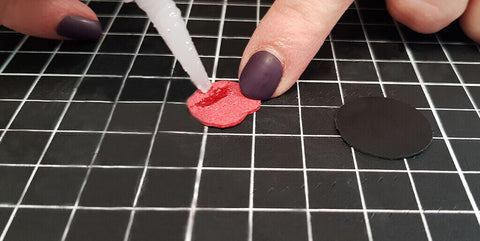 leather petal brooch