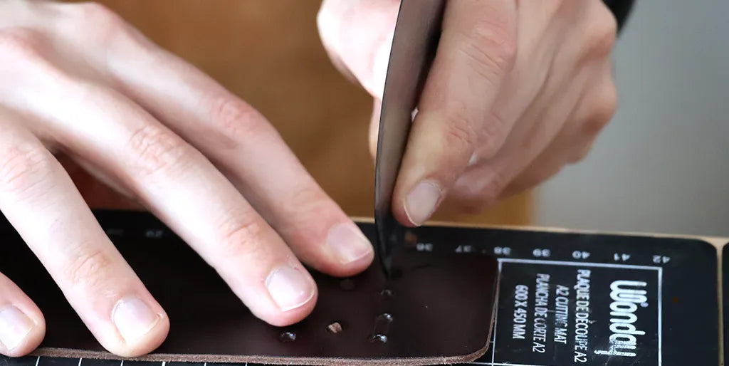Cutting holes with a cutter
