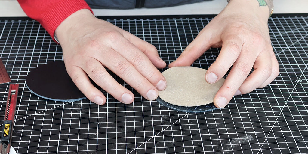 DIY leather coasters