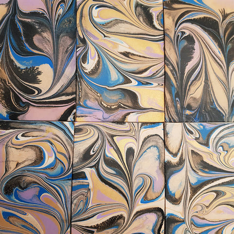 Leather marbling paint