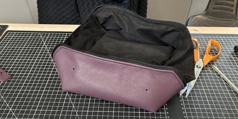 DIY trousse maquillage cuir