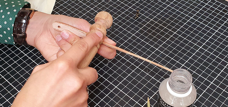 DIY Serviettenring aus Leder