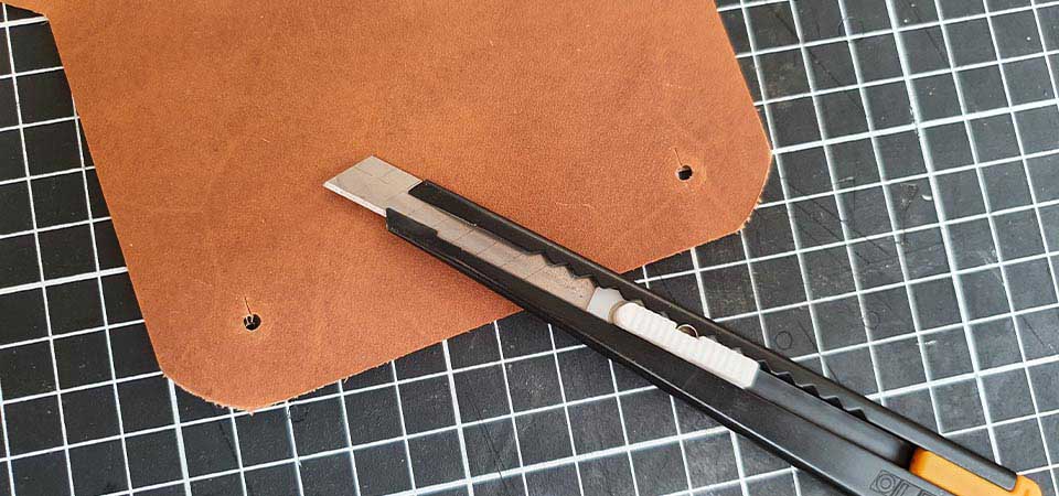 DIY kleine Ledertasche