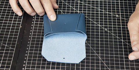 tuto mini-pochette en cuir