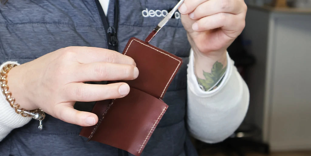 tuto portefeuille en cuir