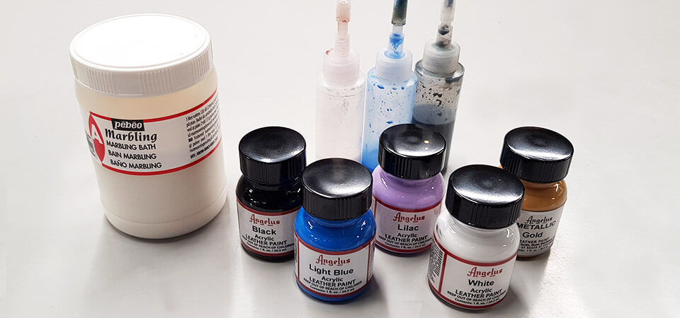leather marbling paint