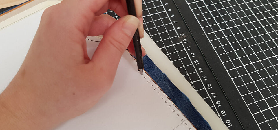 Pochette main en cuir