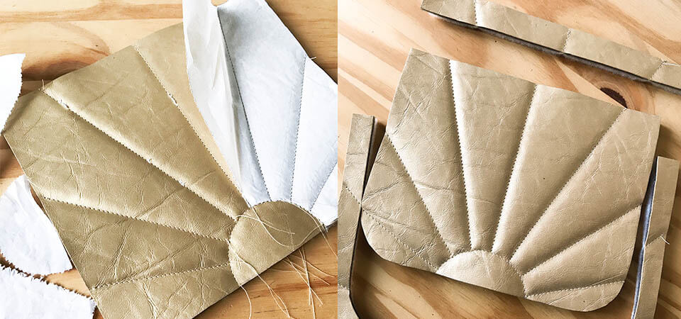 tuto pochette cuir matelassé