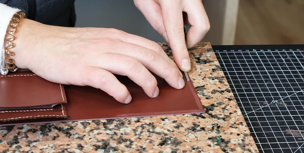tuto portefeuille en cuir