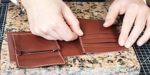 tuto portefeuille en cuir