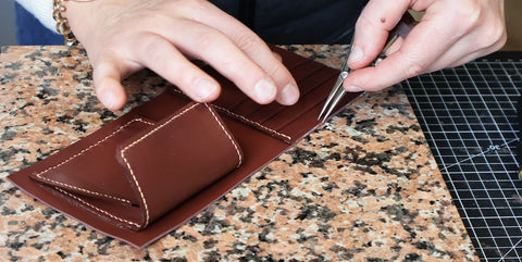 tuto portefeuille en cuir