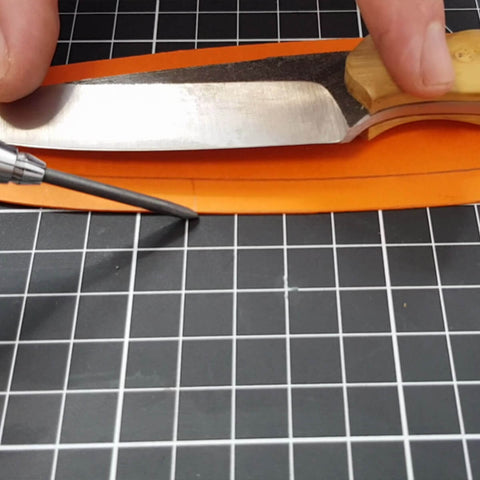 étui à couteau cuir