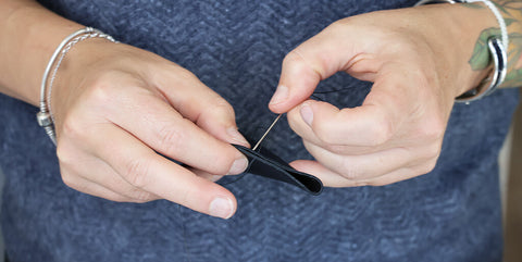 DIY leather key ring