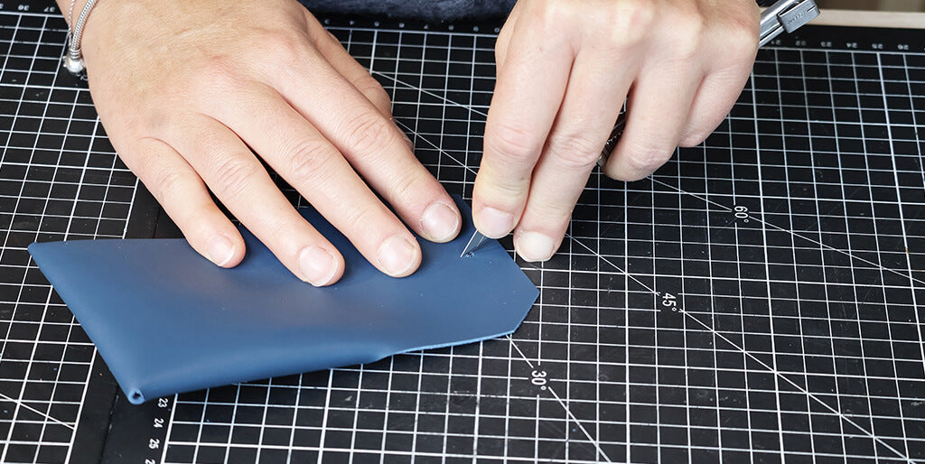 tuto mini-pochette en cuir