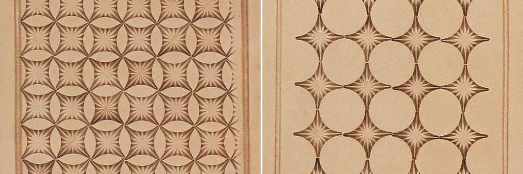 matoir géométrique cuir