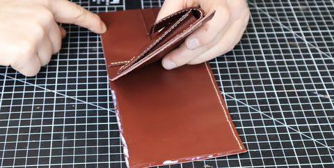tuto portefeuille en cuir