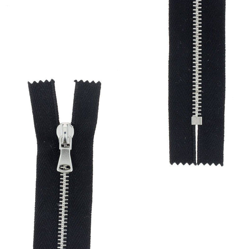 METAL zipper 4mm - SUPRA - Nickel plated