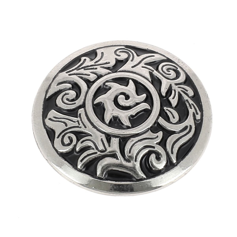 Concho à visser ROND Viking - 31mm - Nickelé