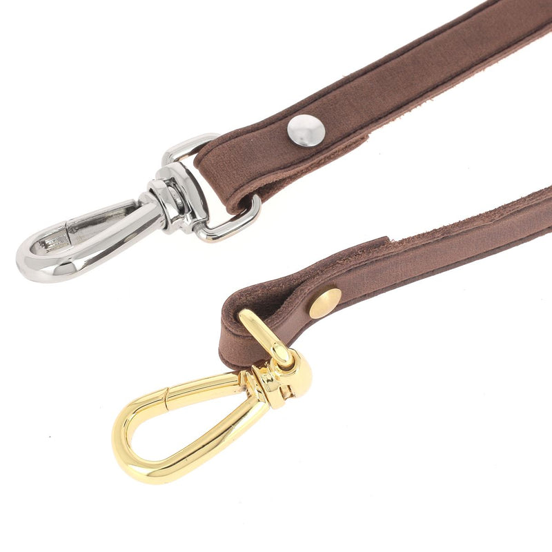 Mousquetons tournants à double articulation pour fixer une lanière en cuir de 15 mm sur un sac