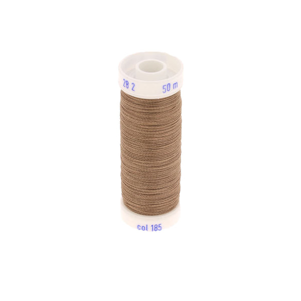 Spool of polyester cotton thread special for leather goods - 28/2 - 0.38mm Beige 185 