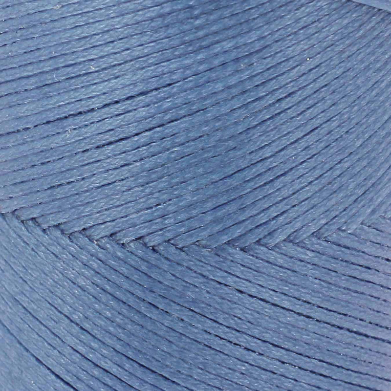 Bobine de 100m de fil polyester tressé et ciré - Diam 0,6mm - BLEU AZUR