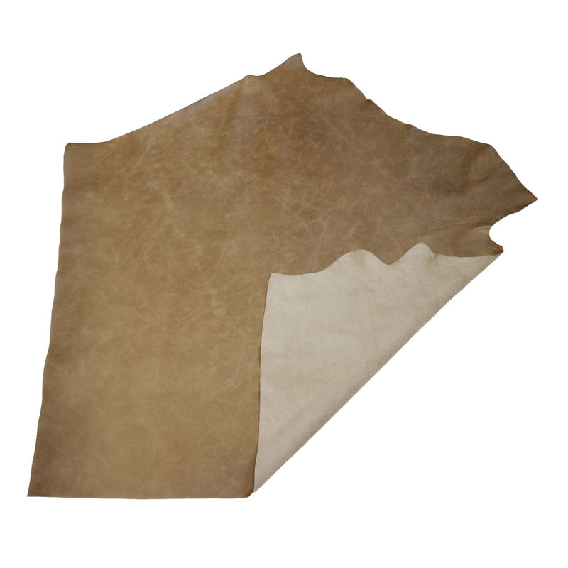 Peau de cuir de vachette ameublement CLUB - BEIGE KRAFT