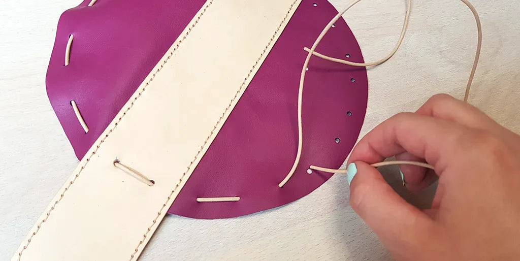 montage bourse en cuir