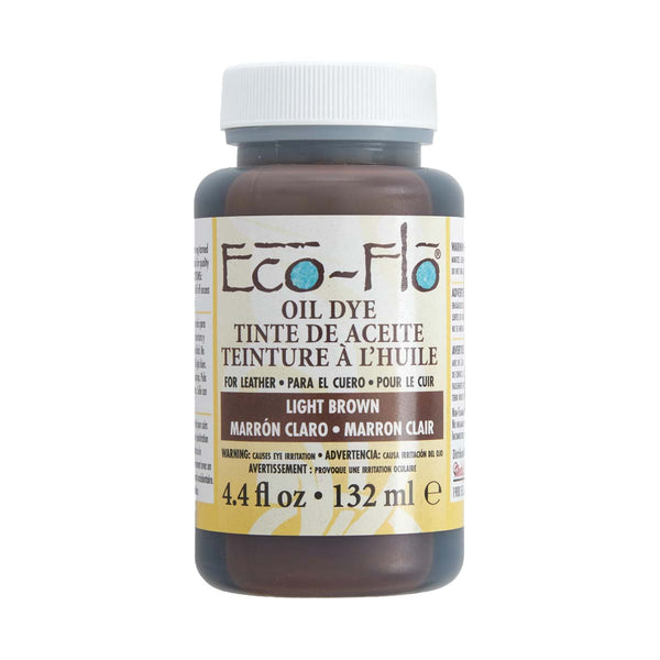 eco flo oil dye teinture pour cuir marron clair