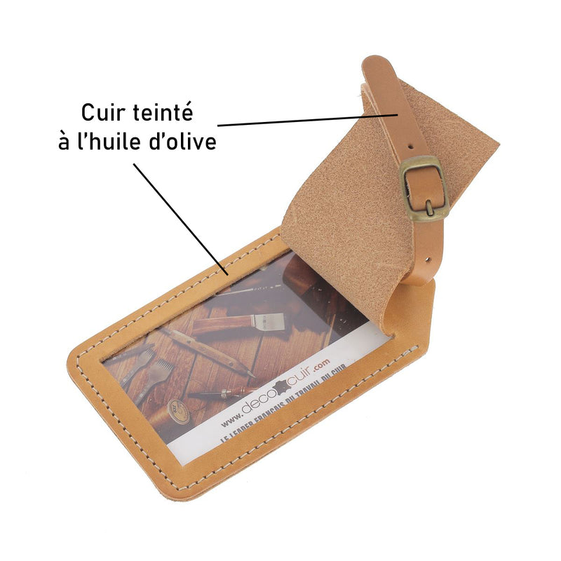 Kit DIY - Porte étiquette de bagage - Deco Cuir