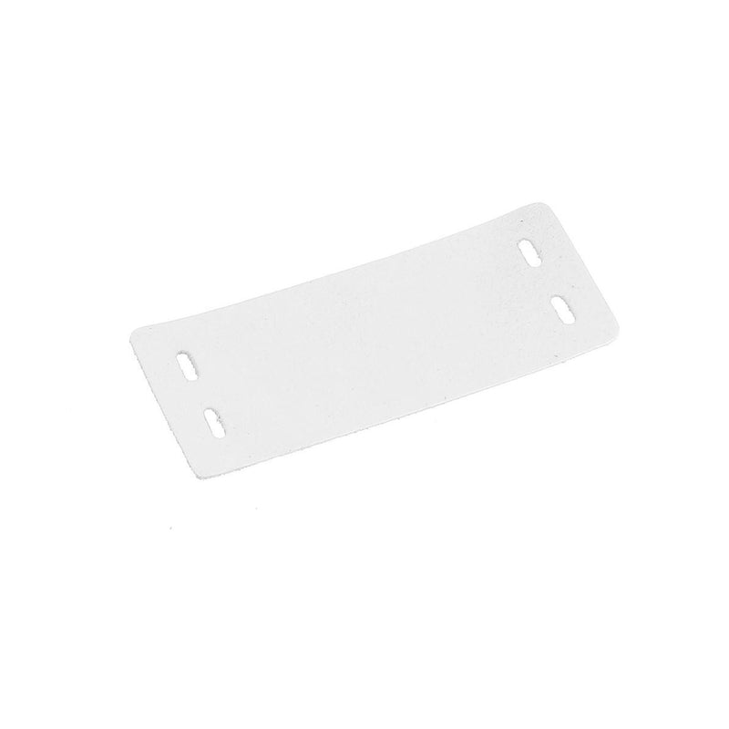 Découpe de cuir de protection pour pince double clip 25mm - BLANC