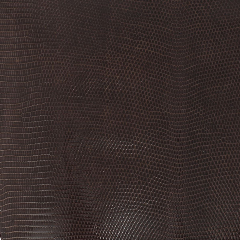 Lizard Leather Skin - SHINY DARK BROWN O81 - 17cm - 2'choice