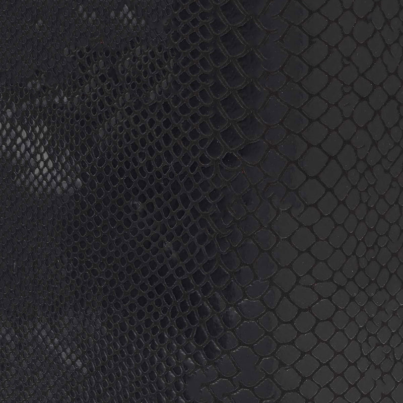 Peau de cuir de chèvre velours imitation reptile - NOIR P32