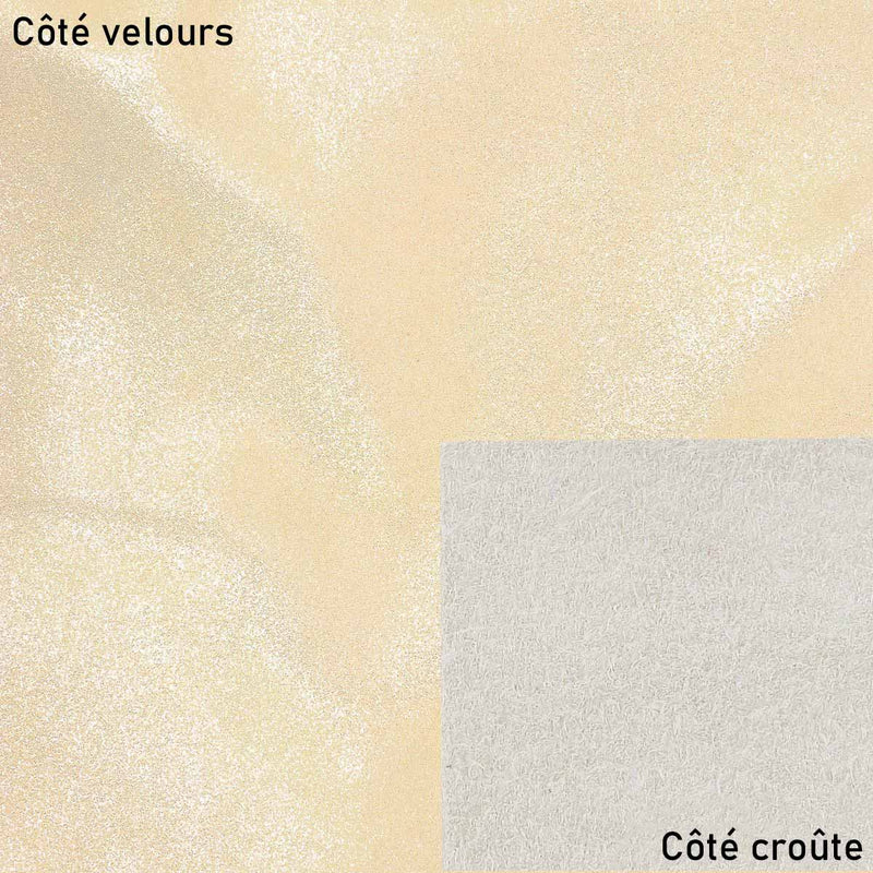 Morceau de croûte de cuir velours - OR P37